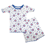 Toddler Chicago Cubs 2-Piece Tee and Short Sleep White Home Run Set By Outerstuff - Pro Jersey Sports