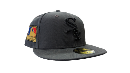 Chicago White Sox New Era Graphite 125th Anniversary Cooperstown Collection 59FIFTY Fitted Hat