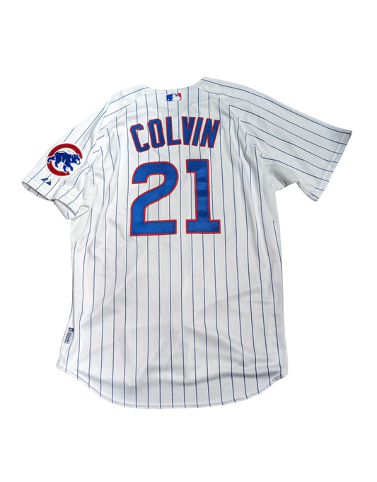 Chicago Cubs Authentic Tyler Colvin Home Cool Base Jersey