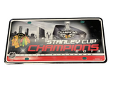 Chicago Blackhawks 2013 Stanley Cup Champions Metal License Plate - Pro Jersey Sports