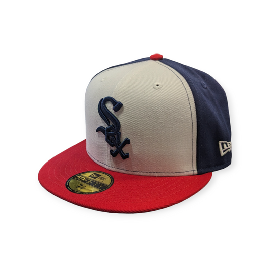 Chicago White Sox Red White Navy New Era 59FIFTY Fitted Hat