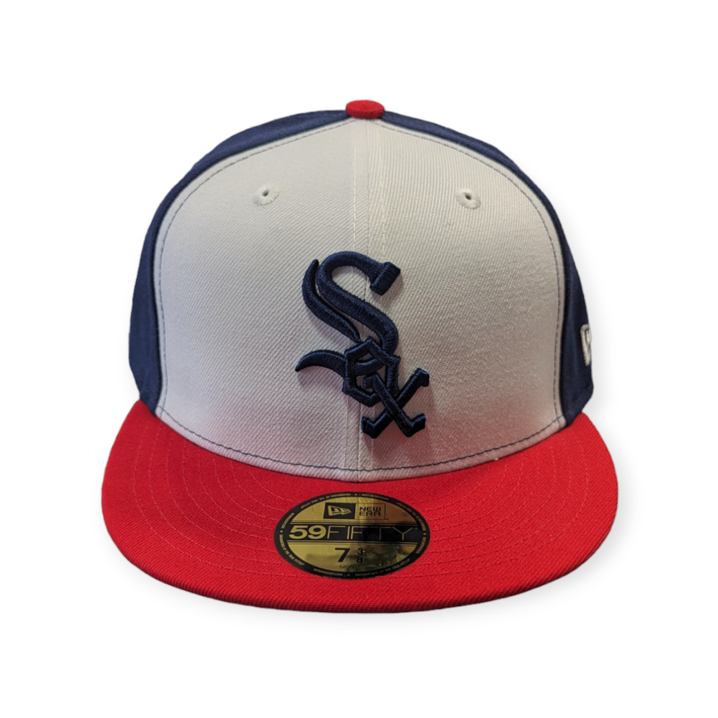 Chicago White Sox Red White Navy New Era 59FIFTY Fitted Hat