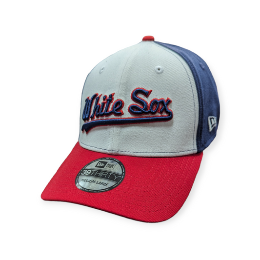 Chicago White Sox 1987 Script White/Navy/Red 39THIRTY Flex Fit New Era Hat