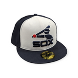 Chicago White Sox New Era Batterman White/Navy Cooperstown Collection 59FIFTY Fitted Hat - Pro Jersey Sports