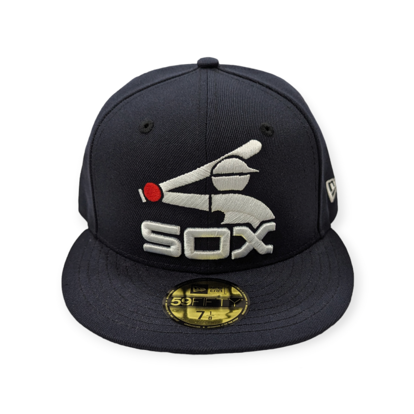 Chicago White Sox New Era Batterman Logo Navy Cooperstown Batterman 59FIFTY Fitted Hat