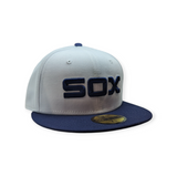 Chicago White Sox 1979 New Era Cooperstown Classics White/Navy 59FIFTY Fitted Hat - Pro Jersey Sports
