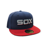 Chicago White Sox 1983 Road New Era Cooperstown Classics Navy/Red 59FIFTY Fitted Hat - Pro Jersey Sports