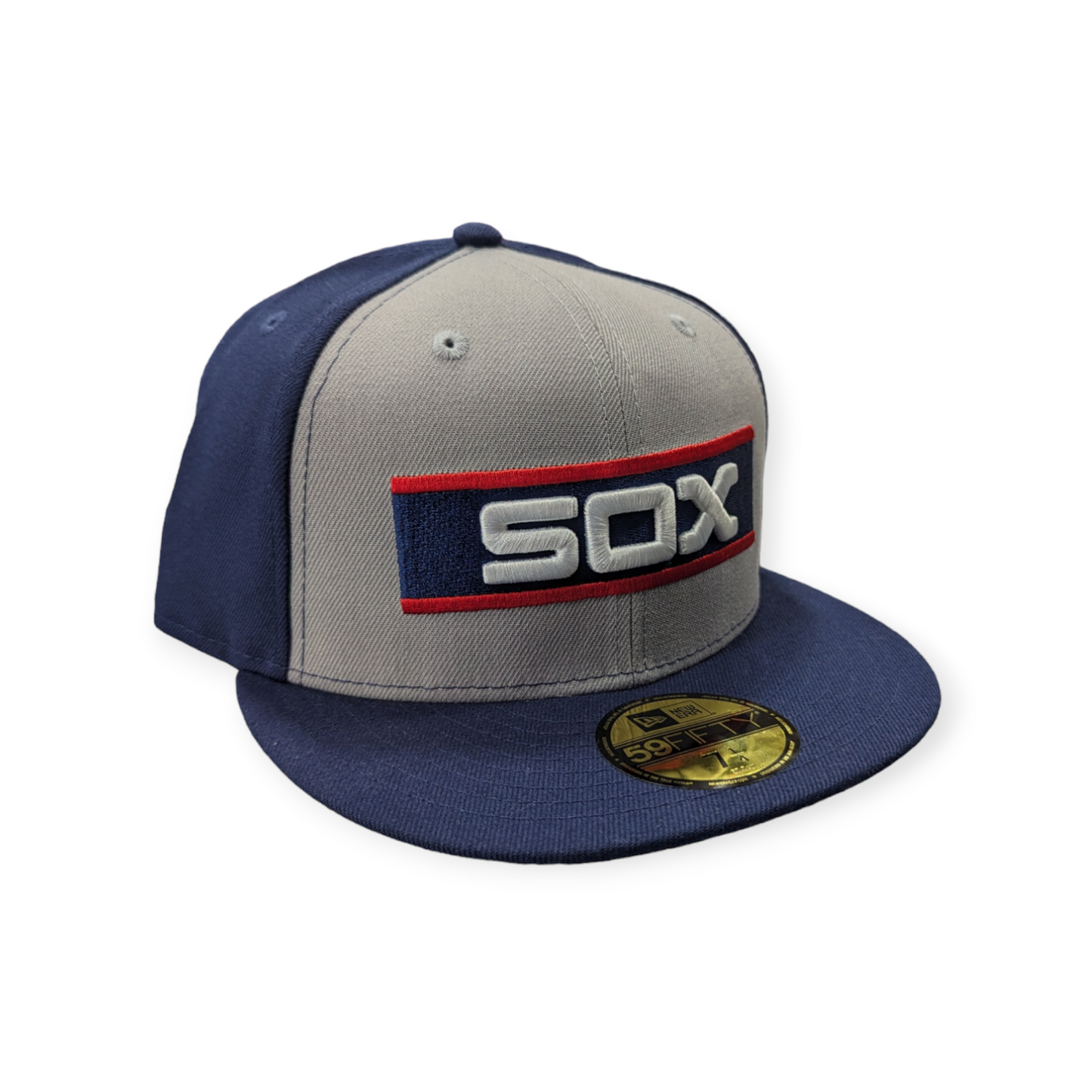 Chicago White Sox New Era 1983 Grey/Navy Bar 59FIFTY Fitted Hat