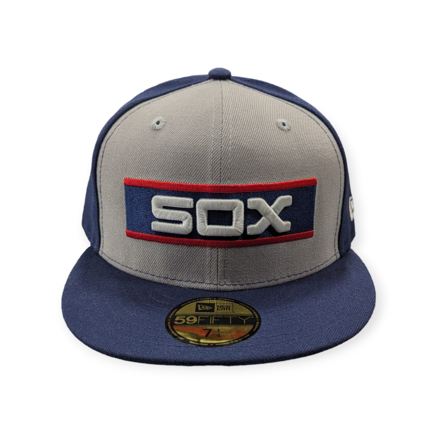 Chicago White Sox New Era 1983 Grey/Navy Bar 59FIFTY Fitted Hat