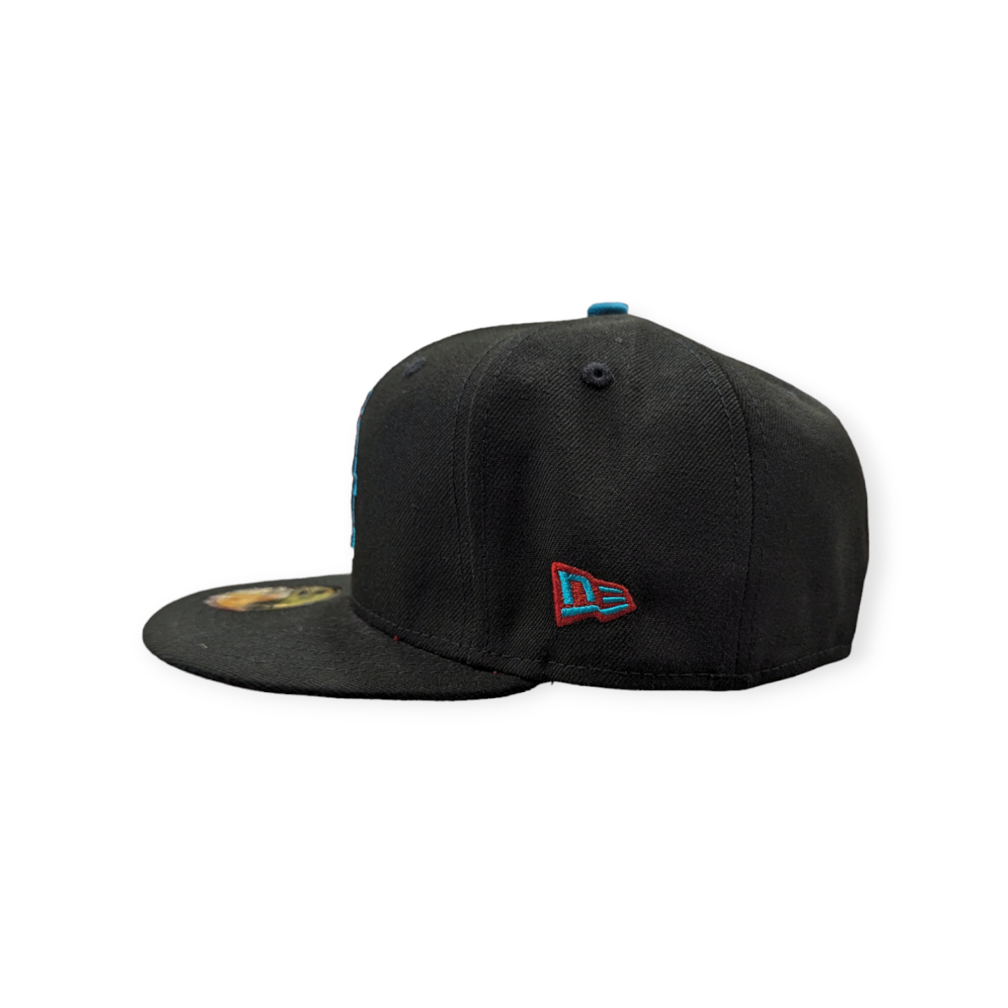 Chicago White Sox New Era Black/Aqua 59FIFTY Fitted Hat