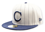 Chicago White Sox 1906 New Era Cooperstown Classics White/Navy Pinstripe 59FIFTY Fitted Hat - Pro Jersey Sports
