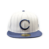 Chicago White Sox 1906 New Era Cooperstown Classics White/Navy Pinstripe 59FIFTY Fitted Hat - Pro Jersey Sports