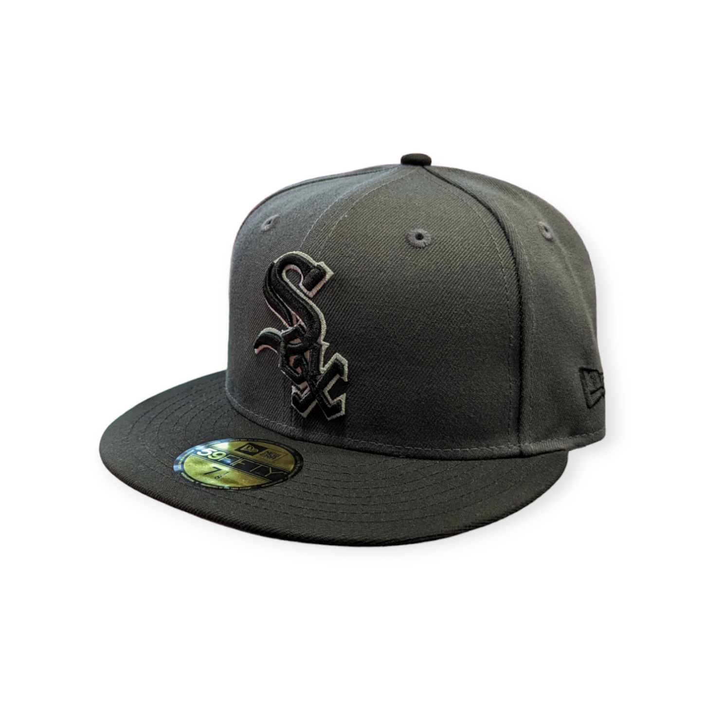 Chicago White Sox New Era Graphite/Black 95th Anniversary 59FIFTY Fitted Hat