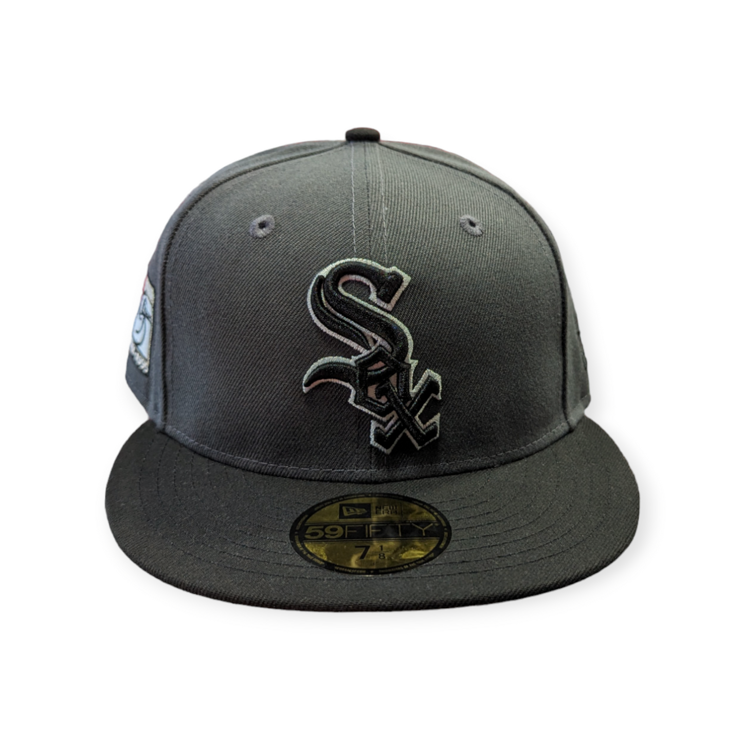 Chicago White Sox New Era Graphite/Black 95th Anniversary 59FIFTY Fitted Hat