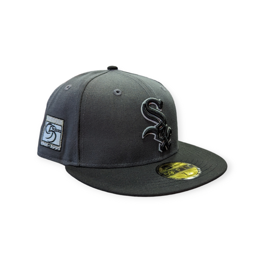 Chicago White Sox New Era Graphite/Black 95th Anniversary 59FIFTY Fitted Hat