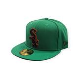 Chicago White Sox New Era Kelly Green/Orange 59FIFTY Lucky Fitted Hat - Pro Jersey Sports