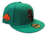 Chicago White Sox New Era Kelly Green/Orange 59FIFTY Lucky Fitted Hat - Pro Jersey Sports