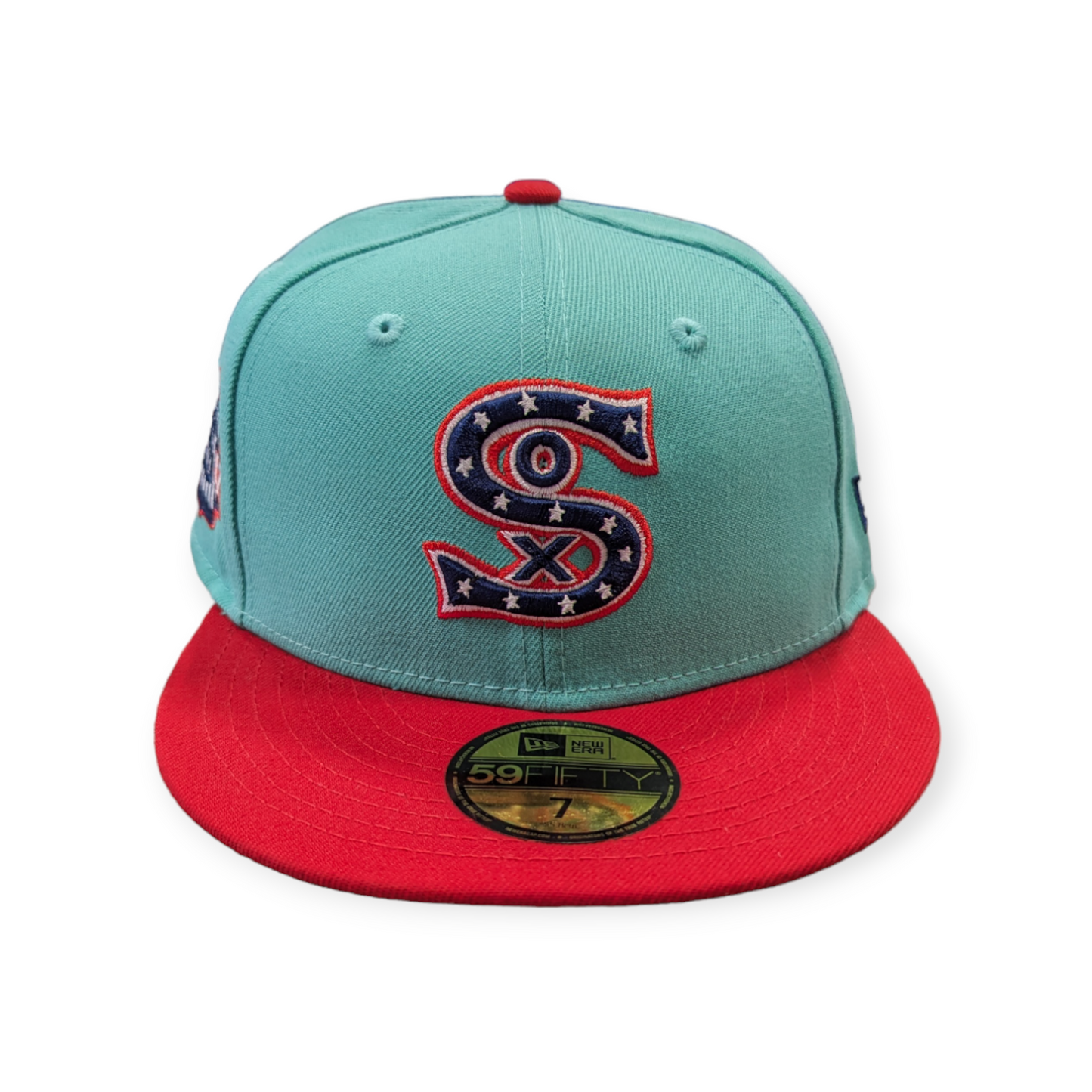 Chicago White Sox 1917 New Era 2 Tone Mint/Red 59FIFTY Fitted Hat