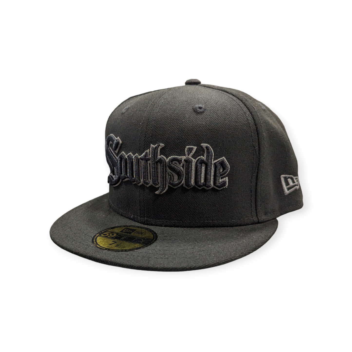 Chicago White Sox Tonal Trim Southside Blackout City Connect 59FIFTY Fitted Hat
