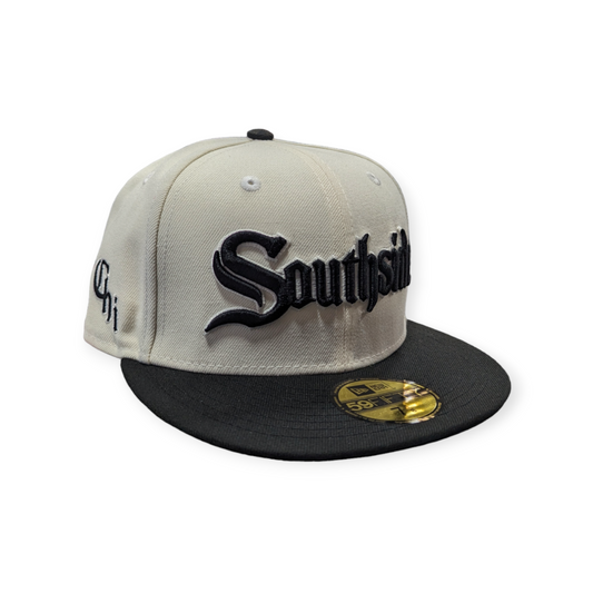 Chicago White Sox New Era Southside 2 Tone Chrome/Black City Connect 59FIFTY Fitted Hat