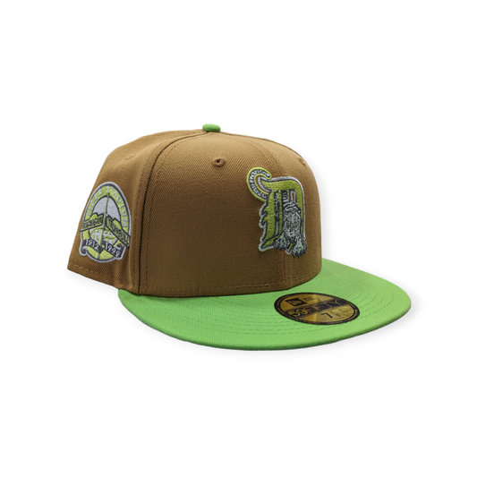 Detroit Tigers New Era Wheat/Lime Billion Dollar Babies 59FIFTY Fitted Hat
