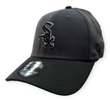 Chicago White Sox New Era Graphite/Black Primary Logo 39THIRTY Flex Fit Hat - Pro Jersey Sports