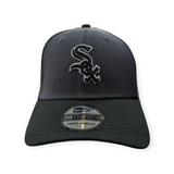 Chicago White Sox New Era Graphite/Black Primary Logo 39THIRTY Flex Fit Hat - Pro Jersey Sports