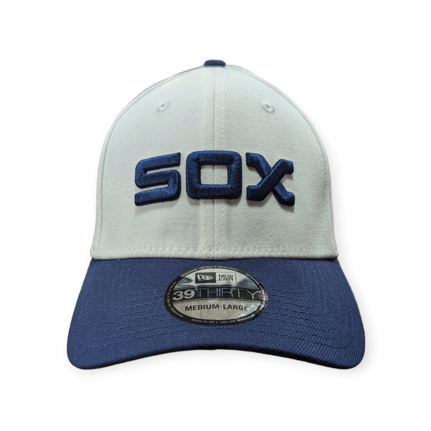 Chicago White Sox Classic 1979 Cooperstown Classics White/Navy 39THIRTY Flex Fit New Era Hat