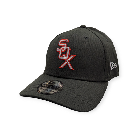 Chicago White Sox 1959 Cooperstown Classics Black 39THIRTY Flex Fit New Era Hat