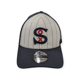 Chicago White Sox New Era 1930 Classic Navy/White Pinstripe 39THIRTY Flex Fit Hat - Pro Jersey Sports