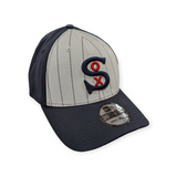 Chicago White Sox New Era 1930 Classic Navy/White Pinstripe 39THIRTY Flex Fit Hat - Pro Jersey Sports