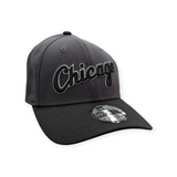 Chicago White Sox New Era Graphite/Black Script 39THIRTY Flex Hat - Pro Jersey Sports