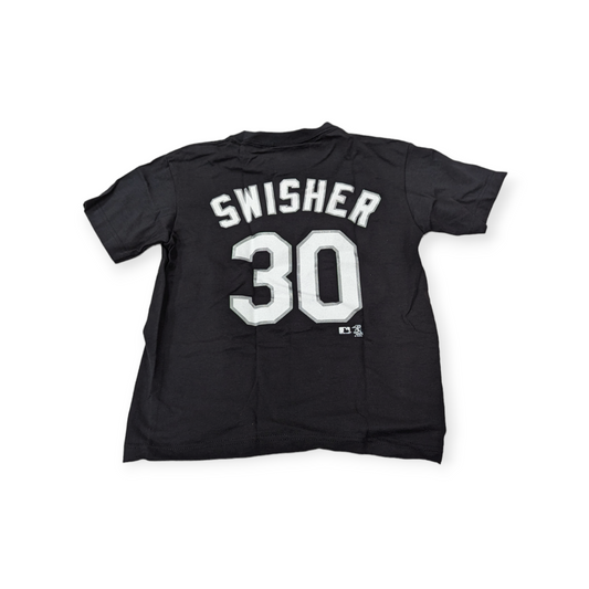 Youth Majestic Nick Swisher Name and Number Chicago White Sox T Shirt