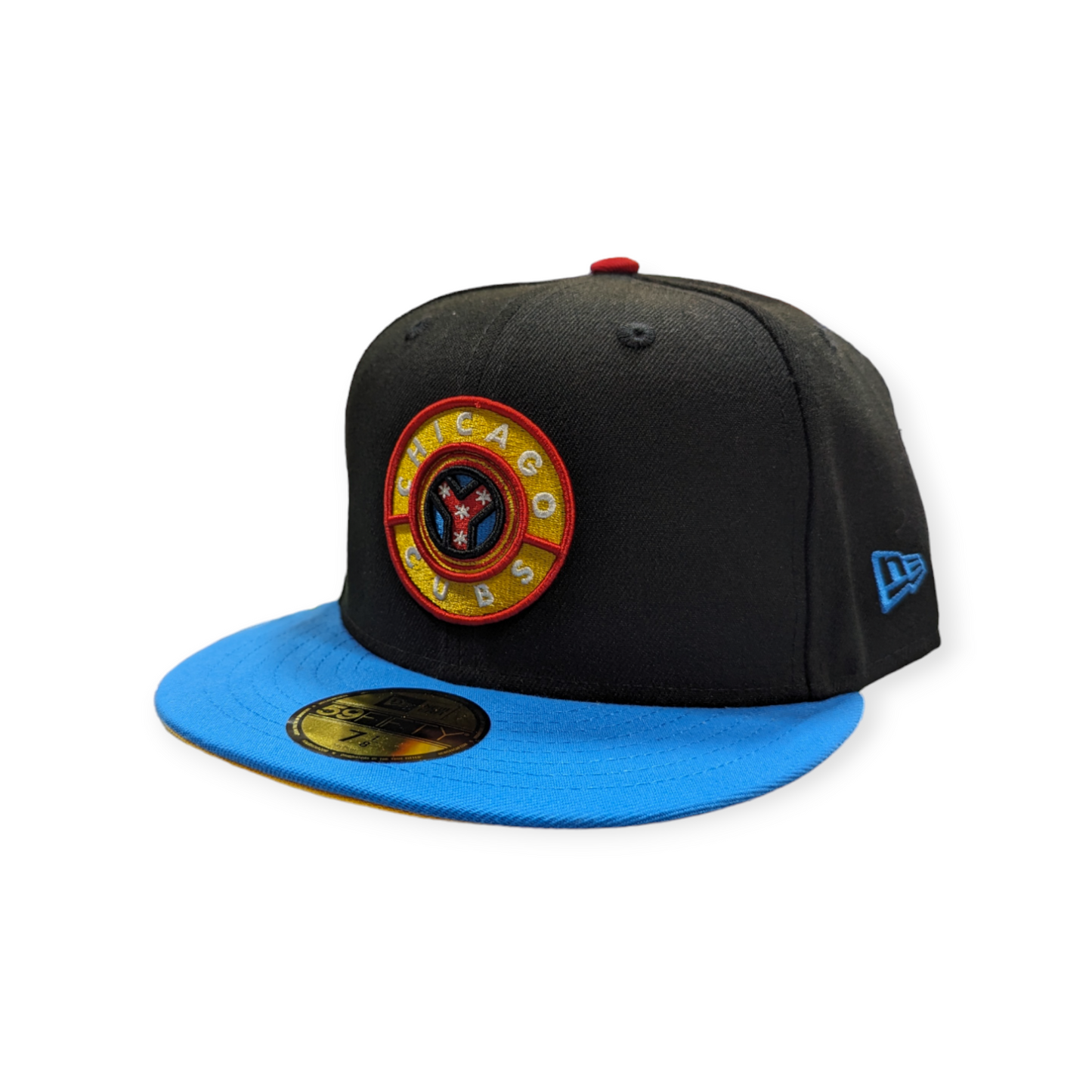Chicago Cubs Black/Blue Reef/Gold City Connect 59FIFTY Fitted Hat