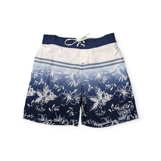 Men's Chicago White Sox Cooperstown Collection Hawaiian Print Navy Swim Trunks