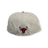 Chicago Bulls New Era Chrome/Black See Red 59FIFTY Fitted Hat - Pro Jersey Sports