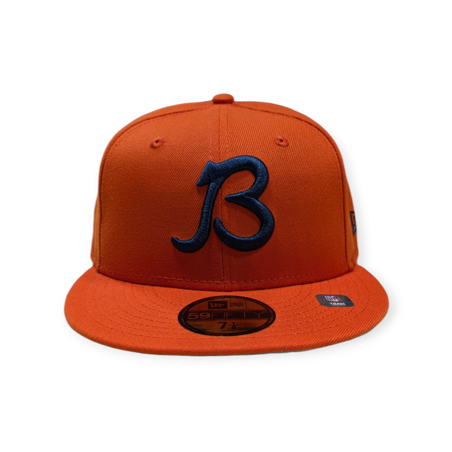 Chicago Bears "B" Logo Orange New Era 59FIFTY Fitted Hat