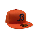Chicago Bears "B" Logo Orange New Era 59FIFTY Fitted Hat - Pro Jersey Sports