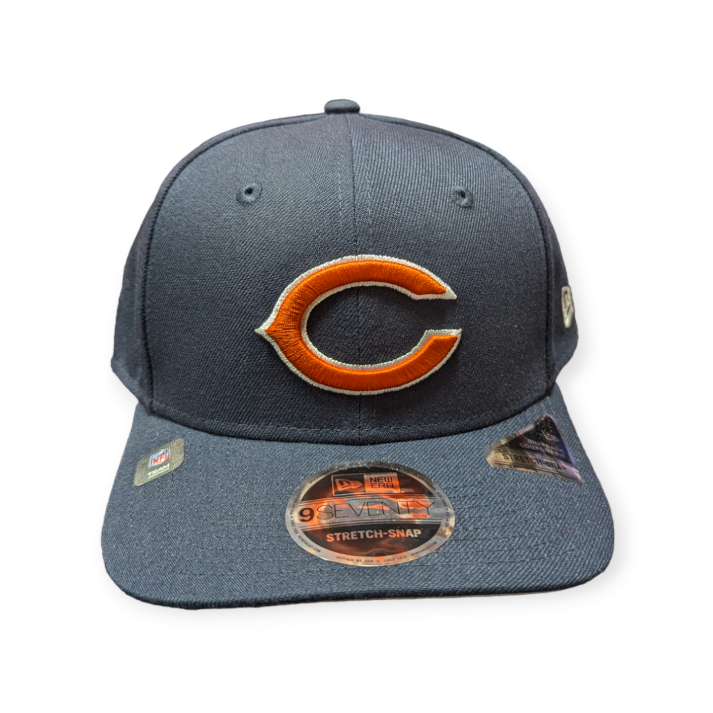 Chicago Bears New Era 9SEVENTY Navy Secondary Logo Adjustable Cap