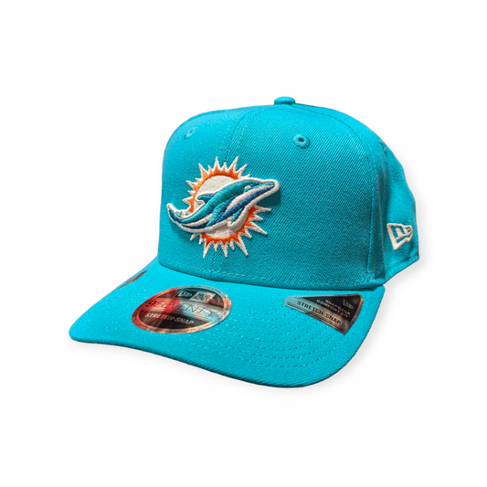 Miami Dolphins New Era Aqua 9SEVENTY Adjustable Hat