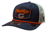 Chicago Bears New Era Navy/White Trucker Patch Secondary 9SEVENTY Trucker Hat - Pro Jersey Sports