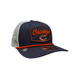 Chicago Bears New Era Navy/White Trucker Patch Secondary 9SEVENTY Trucker Hat - Pro Jersey Sports