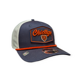 Chicago Bears New Era Navy/White Trucker Patch Primary 9SEVENTY Trucker Hat - Pro Jersey Sports