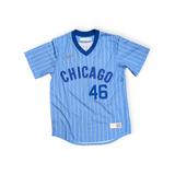 Men's Lee Smith Chicago Cubs Cooperstown Powder Blue 1981 NIKE Replica Jersey - Pro Jersey Sports