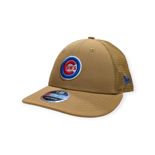 Chicago Cubs New Era Bronze Low Profile Trucker 9FIFTY Snapback Hat