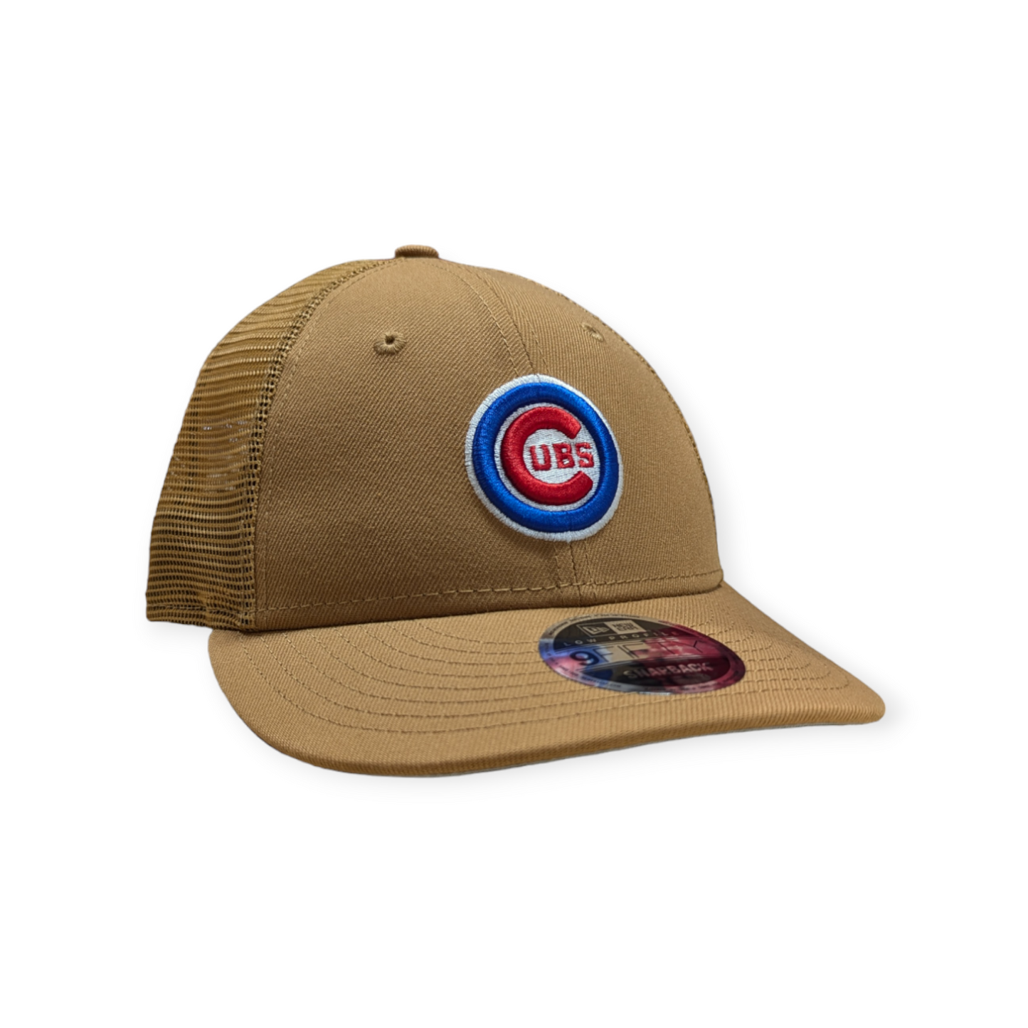 Chicago Cubs New Era Bronze Low Profile Trucker 9FIFTY Snapback Hat