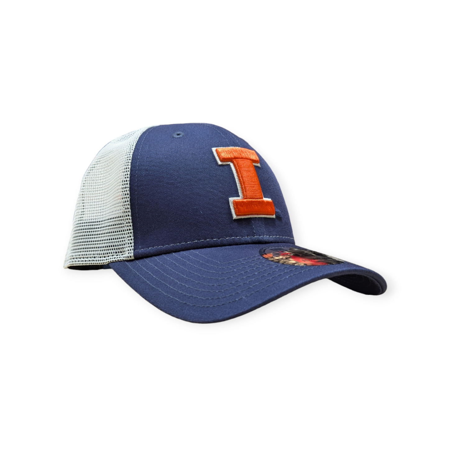 Illinois Fighting Illini New Era Navy/White Trucker 9FORTY Adjustable Hat