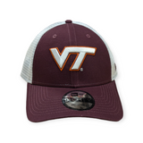 Virginia Tech Hokies New Era Maroon/White Trucker 9FORTY Adjustable Hat - Pro Jersey Sports