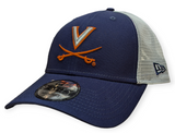 Virginia Cavaliers New Era Navy/White Trucker 9FORTY Adjustable Hat - Pro Jersey Sports