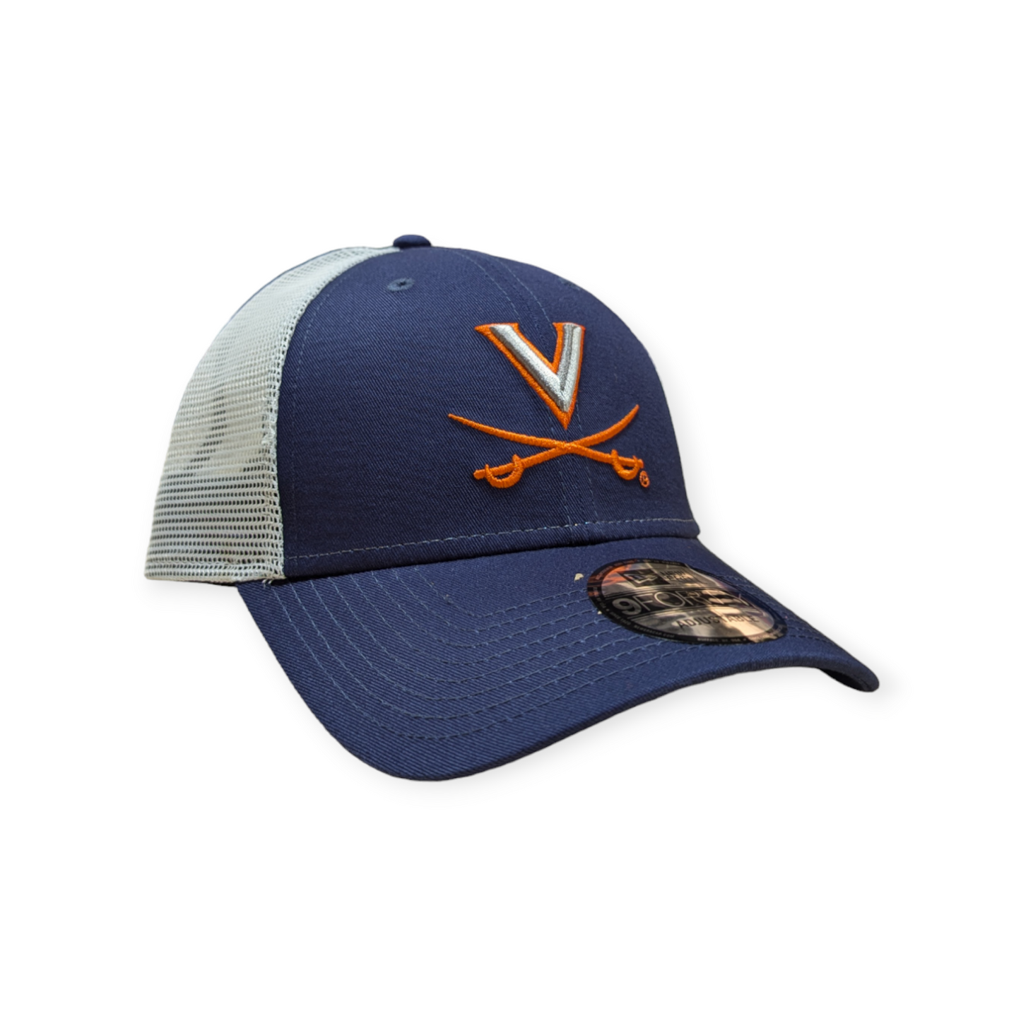 Virginia Cavaliers New Era Navy/White Trucker 9FORTY Adjustable Hat